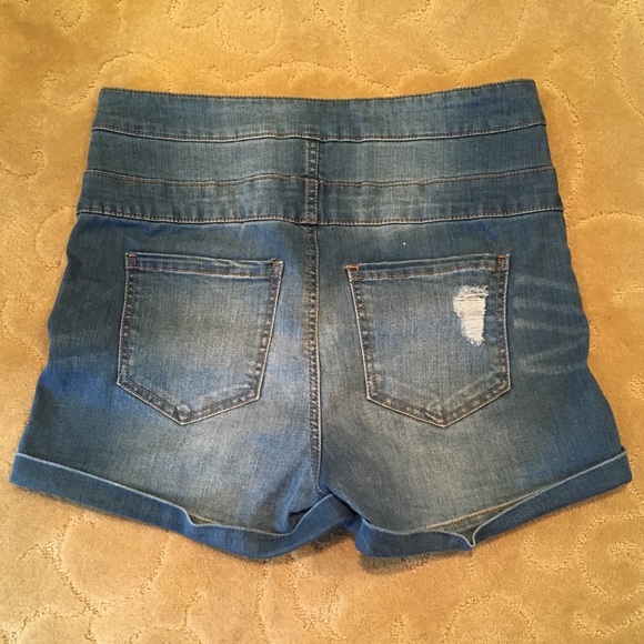 High Rise Jean Shorts - Picture 2 of 3